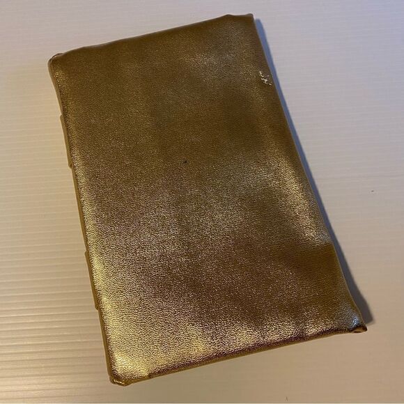 Vintage Avon Gold Lamé Clutch Purse 9x6 - Picture 7 of 8